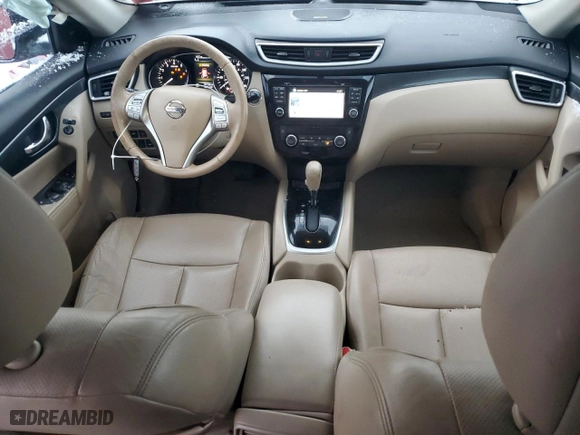 2015 Nissan Rogue SL with VIN 5N1AT2MV8FC769085, listed as a Copart auction lot 41593735 with 107,708 mi miles and Salvage Title. Bid and sale history available at carsss.com. Image 8.
