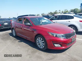 2015 Kia Optima LX with VIN 5XXGM4A72FG354146, listed as a IAAI auction lot 42651263 with 119,292 mi miles and . Bid and sale history available at DreamBid. Image 1.