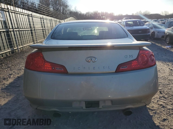 2007 Infiniti G35 Coupe with VIN JNKCV54E57M900489, listed as a Copart auction lot 83647534 with 234,690 mi miles and Salvage Title. Bid and sale history available at carsss.com. Image 6.