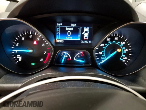 2016 Ford Escape SE with VIN 1FMCU0GX9GUA81857, listed as a Copart auction lot 53614215 with 92,362 mi miles and Clean Title. Bid and sale history available at carsss.com. Image 9.