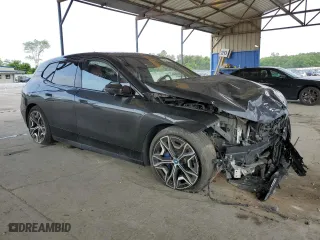 2022 BMW iX xDrive50 with VIN WB523CF02NCJ71343, listed as a Copart auction lot 53404674 with 14,917 mi miles and Salvage Title. Bid and sale history available at carsss.com. Image 4.