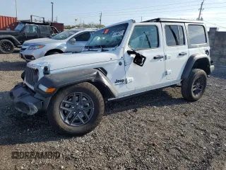 2025 Jeep Wrangler Sport S z VIN 1C4PJXDN7SW500165, wystawiony jako Copart lot #49271945 z przebiegiem 8 271 mil mil oraz Nie do naprawy • Non repairable. Historia ofert i sprzedaży dostępna na DreamBid. Obrazek 1.