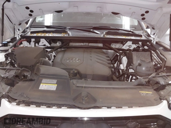 2023 Audi Q5 S line Premium Plus with VIN WA1EAAFYXP2061578, listed as a IAAI auction lot 42338898 with 20,190 mi miles and . Bid and sale history available at DreamBid. Image 10.