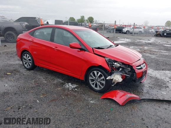2015 Hyundai Accent GLS with VIN KMHCU4AE3FU806849, listed as a IAAI auction lot 41935761 with 147,784 mi miles. Bid and sale history available at carsss.com. Image 1.