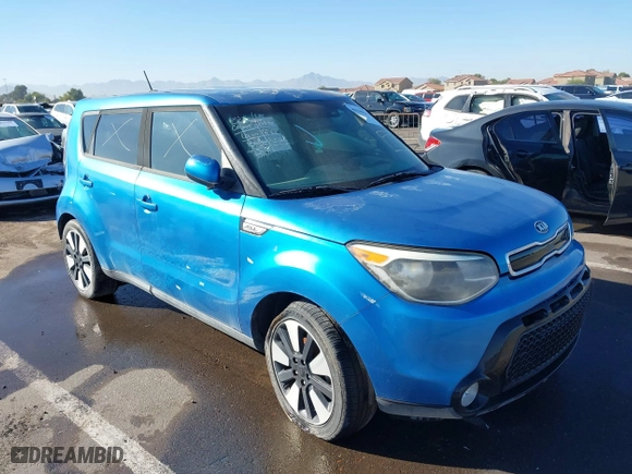 2016 Kia Soul + with VIN KNDJP3A53G7367729, listed as a IAAI auction lot 40946944 with 60,565 mi miles. Bid and sale history available at carsss.com. Image 1.