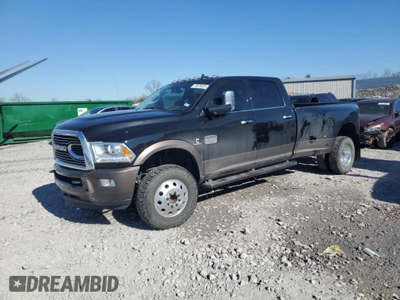 2017 Ram 3500 Longhorn with VIN 3C63RRKL2HG739786, listed as a Copart auction lot 41676635 with 59,621 mi miles and Clean Title. Bid and sale history available at carsss.com. Image 1.