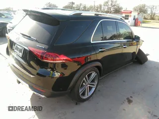 2022 Mercedes-Benz GLE 350 with VIN 4JGFB4KB0NA665343, listed as a IAAI auction lot 41709699 with 25,022 mi miles and . Bid and sale history available at DreamBid. Image 4.