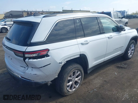 2022 Jeep Grand Cherokee Limited with VIN 1C4RJHBG0N8521421, listed as a IAAI auction lot 42177684 with 46,058 mi miles and . Bid and sale history available at DreamBid. Image 4.