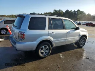 2006 Honda Pilot EX with VIN 5FNYF28446B008729, listed as a Copart auction lot 77075504 with 356,586 mi miles and Salvage Title. Bid and sale history available at DreamBid. Image 3.