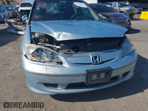 2005 Honda Civic z VIN JHMES96615S015519, wystawiony jako IAAI lot #42349792 z przebiegiem 213 093 mil mil oraz . Historia ofert i sprzedaży dostępna na DreamBid. Obrazek 6.