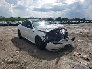 2019 Alfa Romeo Giulia Ti Sport with VIN ZARFANBN6K7615665, listed as a Copart auction lot 71963064 with 0 mi miles and Non Repairable. Bid and sale history available at carsss.com. Image 14.