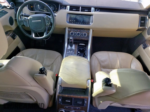 2017 Land Rover Range Rover Sport HSE with VIN SALWR2FV7HA125526, listed as a Copart auction lot 46792585 with 97,676 mi miles and Salvage Title. Bid and sale history available at carsss.com. Image 8.