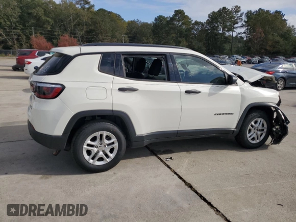 2018 Jeep Compass Sport with VIN 3C4NJCAB2JT214982, listed as a Copart auction lot 78254674 with 80,838 mi miles and Salvage Title. Bid and sale history available at carsss.com. Image 3.
