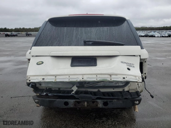 2008 Land Rover Range Rover Sport HSE with VIN SALSK25448A168586, listed as a Copart auction lot 51300545 with 0 mi miles and Salvage Title. Bid and sale history available at carsss.com. Image 6.