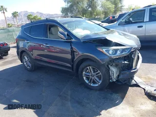 2018 Hyundai Santa Fe 2.4L with VIN 5XYZU3LB0JG508555, listed as a IAAI auction lot 42119286 with 51,184 mi miles and . Bid and sale history available at DreamBid. Image 1.
