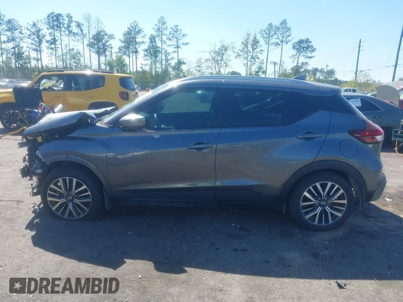2021 Nissan Kicks SV with VIN 3N1CP5CV8ML527762, listed as a IAAI auction lot 41888315 with 39,724 mi miles. Bid and sale history available at carsss.com. Image 14.
