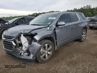 2020 Chevrolet Traverse LT z VIN 1GNERHKW5LJ137226, wystawiony jako Copart lot #55280555 z przebiegiem 75 727 mil mil oraz Szkoda całkowita • Salvage title. Historia ofert i sprzedaży dostępna na DreamBid. Obrazek 1.