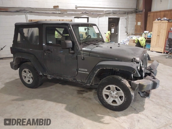 2014 Jeep Wrangler Sport with VIN 1C4AJWAG6EL167579, listed as a IAAI auction lot 41801276 with 137,639 mi miles and . Bid and sale history available at DreamBid. Image 1.