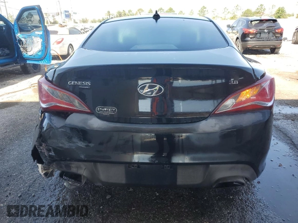 2016 Hyundai Genesis Coupe 3.8L Base with VIN KMHHT6KJ6GU132486, listed as a Copart auction lot 52518975 with 169,564 mi miles and Salvage Title. Bid and sale history available at carsss.com. Image 6.