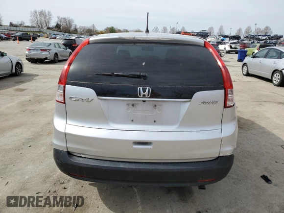 2013 Honda CR-V LX with VIN 2HKRM4H34DH631327, listed as a Copart auction lot 49496075 with 244,165 mi miles and Salvage Title. Bid and sale history available at DreamBid. Image 6.