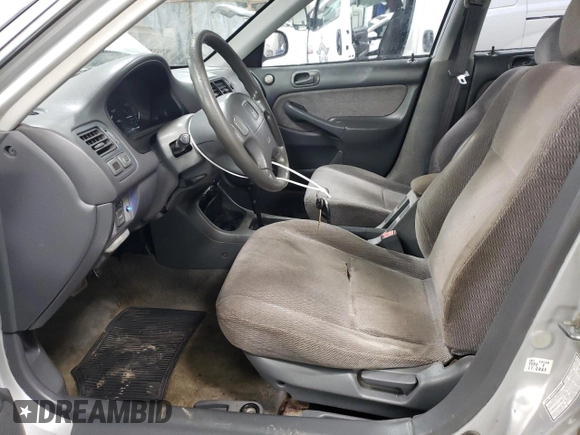 1996 Honda Civic LX "O" w/Air with VIN 2HGEJ6672TH544494, listed as a Copart auction lot 85801094 with 183,647 mi miles and Salvage Title. Bid and sale history available at carsss.com. Image 7.
