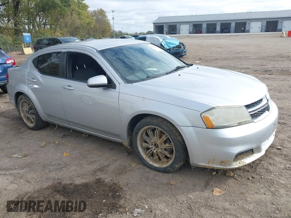2012 Dodge Avenger SXT with VIN 1C3CDZCB8CN161680, listed as a IAAI auction lot 40581080 with Not Provided miles and . Bid and sale history available at DreamBid. Image 1.