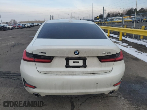 2019 BMW 3 Series 330i xDrive with VIN WBA5R7C59KAJ81119, listed as a Copart auction lot 46088685 with 54,045 mi miles and Salvage Title. Bid and sale history available at carsss.com. Image 6.