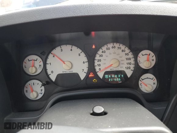2007 Dodge 1500 SLT with VIN 1D7HU18277J539115, listed as a Copart auction lot 45582815 with 231,626 mi miles and Salvage Title. Bid and sale history available at DreamBid. Image 9.