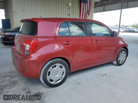 2013 Scion xD with VIN JTKKUPB43D1032536, listed as a Copart auction lot 54572295 with 0 mi miles and Salvage Title. Bid and sale history available at carsss.com. Image 3.