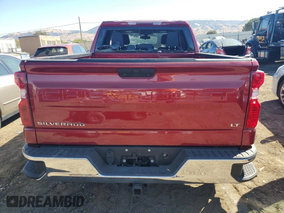 2019 Chevrolet Silverado 1500 LT with VIN 1GCRWCEDXKZ351645, listed as a Copart auction lot 71639124 with 29,393 mi miles and Salvage Title. Bid and sale history available at DreamBid. Image 6.