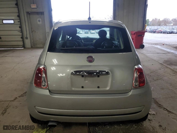 2013 FIAT 500 Pop with VIN 3C3CFFARXDT672575, listed as a Copart auction lot 54055335 with 107,645 mi miles and Clean Title. Bid and sale history available at carsss.com. Image 6.