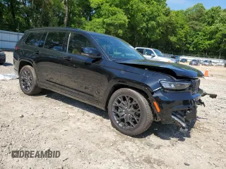 2024 Jeep Grand Cherokee Summit with VIN 1C4RJKEG1R8554510, listed as a Copart auction lot 55596925 with 15,802 mi miles and Salvage title. Bid and sale history available at DreamBid. Image 4.