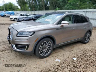 2019 Lincoln Nautilus Reserve with VIN 2LMPJ6L93KBL22755, listed as a Copart auction lot 60804175 with 25,143 mi miles and Salvage title. Bid and sale history available at DreamBid. Image 1.