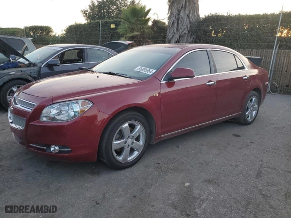 2008 Chevrolet Malibu LTZ with VIN 1G1ZK57B28F279460, listed as a Copart auction lot 86895964 with 125,429 mi miles and Salvage Title. Bid and sale history available at carsss.com. Image 1.