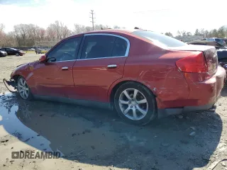 2003 Infiniti G35 w/Leather with VIN JNKCV51E03M335812, listed as a Copart auction lot 49454515 with Not Provided miles and Salvage Title. Bid and sale history available at carsss.com. Image 2.