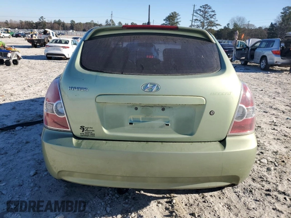 2008 Hyundai Accent GS with VIN KMHCM36C48U070038, listed as a Copart auction lot 83967774 with 137,324 mi miles and Salvage Title. Bid and sale history available at carsss.com. Image 6.