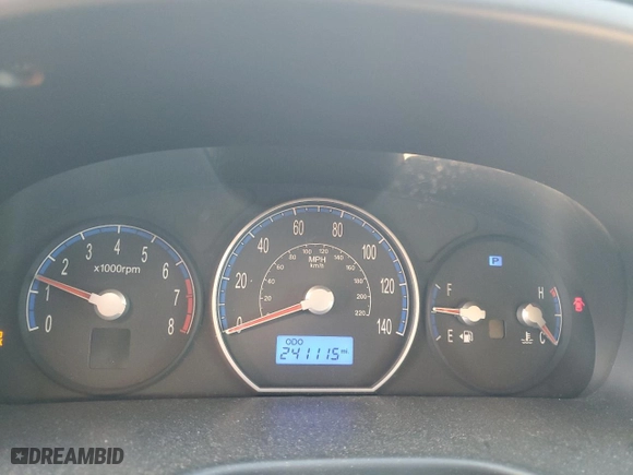 2007 Hyundai Santa Fe GLS with VIN 5NMSG13D37H099321, listed as a Copart auction lot 49317285 with 241,115 mi miles and Salvage Title. Bid and sale history available at carsss.com. Image 9.