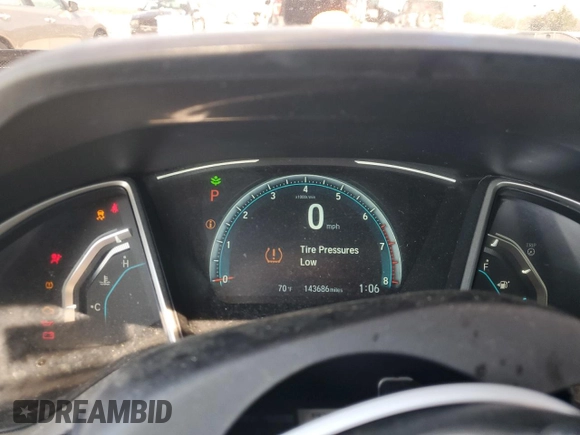 2017 Honda Civic Sedan EX-T with VIN 19XFC1F32HE023971, listed as a Copart auction lot 50158895 with 143,686 mi miles and Salvage Title. Bid and sale history available at carsss.com. Image 9.