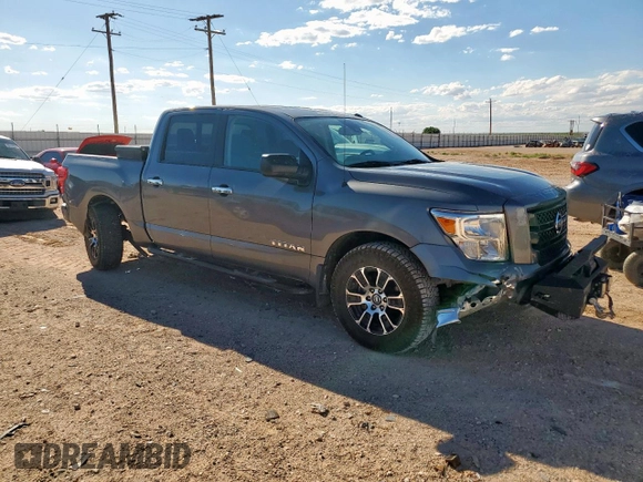 2021 Nissan Titan Pro-4X with VIN 1N6AA1ED9MN521808, listed as a Copart auction lot 58806585 with 108,808 mi miles and Salvage title. Bid and sale history available at DreamBid. Image 4.