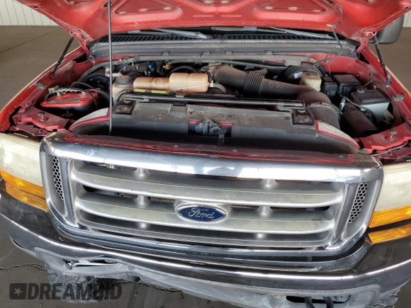 2000 Ford F-250 with VIN 3FTNW21S0YMA58344, listed as a Copart auction lot 69419204 with 108,262 mi miles and Salvage title. Bid and sale history available at DreamBid. Image 11.