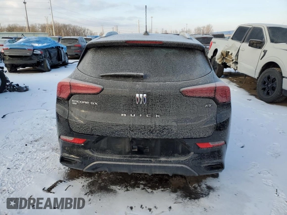 2024 Buick Encore GX Sport Touring with VIN KL4AMESL3RB076000, listed as a Copart auction lot 43975065 with 16,433 mi miles and Salvage title. Bid and sale history available at DreamBid. Image 6.