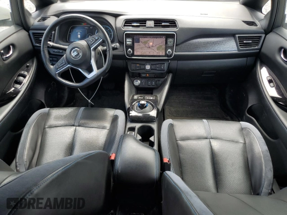 2019 Nissan LEAF SL Plus with VIN 1N4BZ1CP5KC317891, listed as a Copart auction lot 57491825 with 88,841 mi miles and Salvage title. Bid and sale history available at DreamBid. Image 8.
