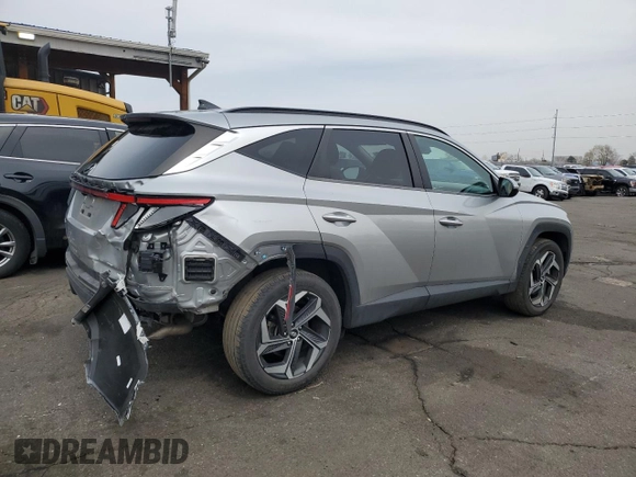 2022 Hyundai Tucson SEL with VIN 5NMJCCAE1NH034754, listed as a Copart auction lot 51097675 with 53,057 mi miles and Salvage Title. Bid and sale history available at carsss.com. Image 3.