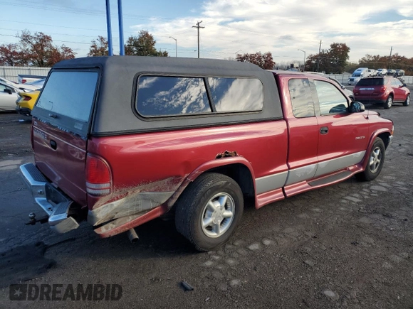 1997 Dodge Dakota with VIN 1B7GL23X4VS157665, listed as a Copart auction lot 79010744 with 101,809 mi miles and Salvage Title. Bid and sale history available at carsss.com. Image 3.