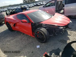 2021 Chevrolet Corvette 2LT with VIN 1G1YB2D42M5119272, listed as a Copart auction lot 86628424 with 7,124 mi miles and Salvage Title. Bid and sale history available at carsss.com. Image 4.