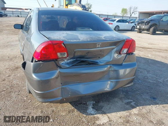 2004 Honda Civic LX with VIN 2HGES16504H634808, listed as a IAAI auction lot 41974085 with 201,392 mi miles. Bid and sale history available at carsss.com. Image 6.