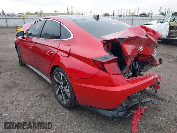2021 Hyundai Sonata SEL Plus with VIN 5NPEJ4J20MH087577, listed as a IAAI auction lot 41090040 with Not Provided miles and . Bid and sale history available at DreamBid. Image 3.