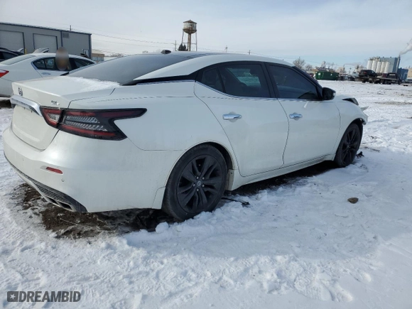 2020 Nissan Maxima SL with VIN 1N4AA6DV5LC376468, listed as a Copart auction lot 45431325 with 56,074 mi miles and Salvage Title. Bid and sale history available at carsss.com. Image 3.