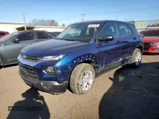 2022 Chevrolet TrailBlazer LS with VIN KL79MNSL6NB015191, listed as a Copart auction lot 81223134 with 24,276 mi miles and Salvage Title. Bid and sale history available at carsss.com. Image 1.