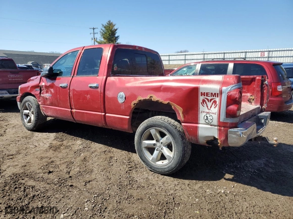 2007 Dodge Ram 1500 SLT with VIN 1D7HU182X7J620559, listed as a Copart auction lot 52700335 with 196,055 mi miles and Clean Title. Bid and sale history available at carsss.com. Image 2.